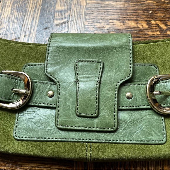 Banana Republic Green Cow Leather Clutch - Picture 8 of 14